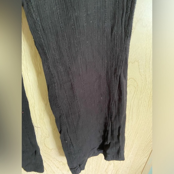 ROXY Gauze Soft Black Beach Pants Drawstring Sz Medium - Picture 4 of 13